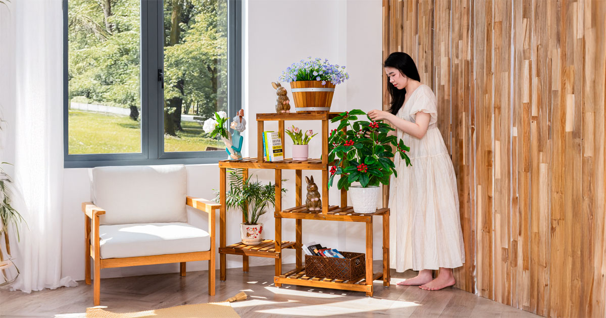 Gedo Flower Shelf 8 Pots