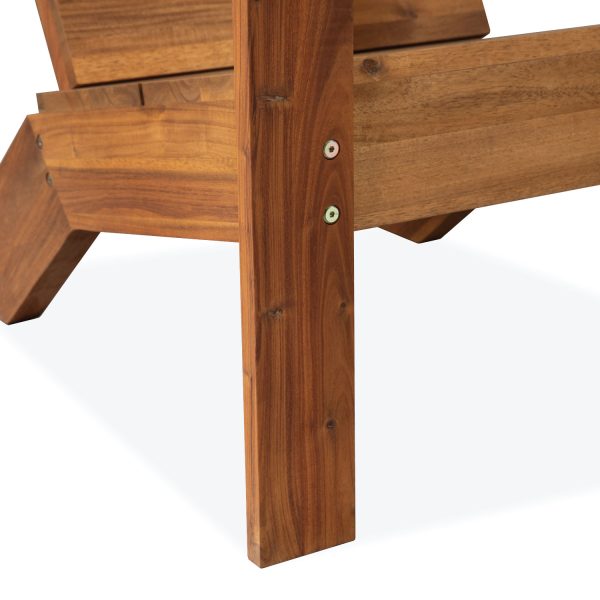 Nordic Scandi Adirondack Chair – Minimalist Wooden Outdoor Chair for Modern Living