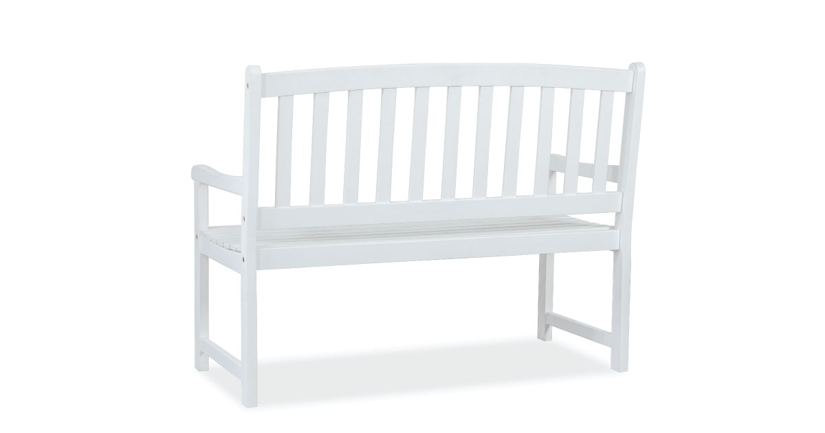 Shine Company Belfort Bench White