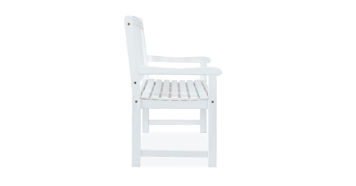 Shine Company Belfort Bench White