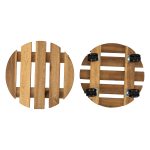 Round Caddy – Elegant Wooden Organizer for Home and Kitchen