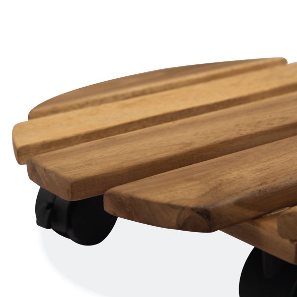 Round Caddy – Elegant Wooden Organizer for Home and Kitchen