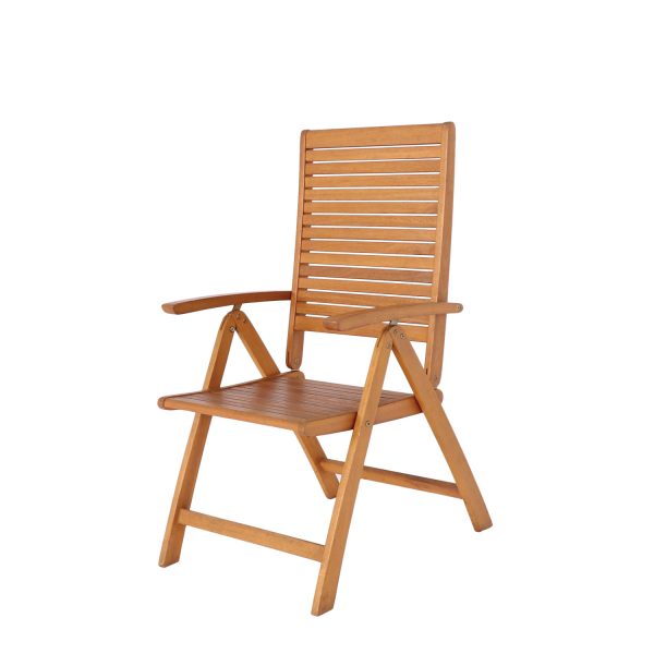 Verda Recline Five Position Chair – Adjustable Wooden Recliner for Ultimate Comfort