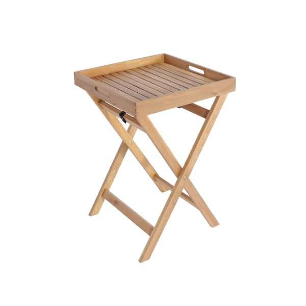Xupus Acacia Tea Tray Table – Elegant and Functional Wooden Serving Table