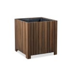 Akhaco Square Planter | Modern Wooden Planter for Indoor & Outdoor Décor