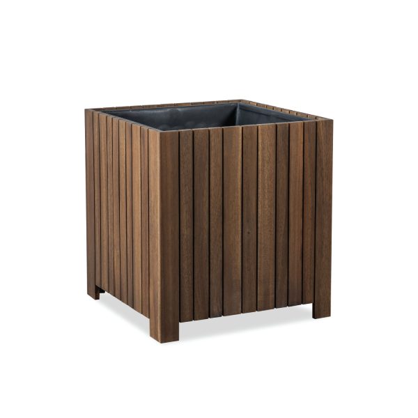 Akhaco Square Planter | Modern Wooden Planter for Indoor & Outdoor Décor
