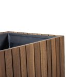 Akhaco Square Planter | Modern Wooden Planter for Indoor & Outdoor Décor