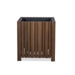 Akhaco Square Planter | Modern Wooden Planter for Indoor & Outdoor Décor