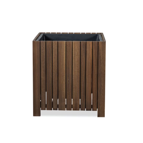 Akhaco Square Planter | Modern Wooden Planter for Indoor & Outdoor Décor