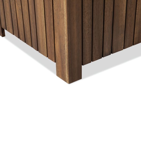 Akhaco Square Planter | Modern Wooden Planter for Indoor & Outdoor Décor