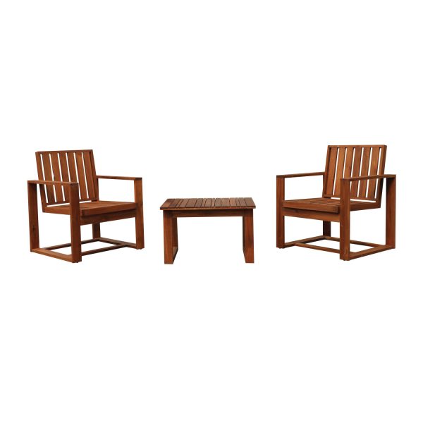 Alaterre Acacia Cocktail Set – Stylish Outdoor Entertaining with Premium Acacia Wood