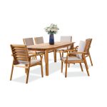 Algrave Outdoor 9-Piece Dining Set – Premium Patio Table & Chairs for Modern Outdoor Living