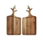 Antler Wooden Board – Premium Handmade Wooden Serving & Cutting Board for Modern Kitchens