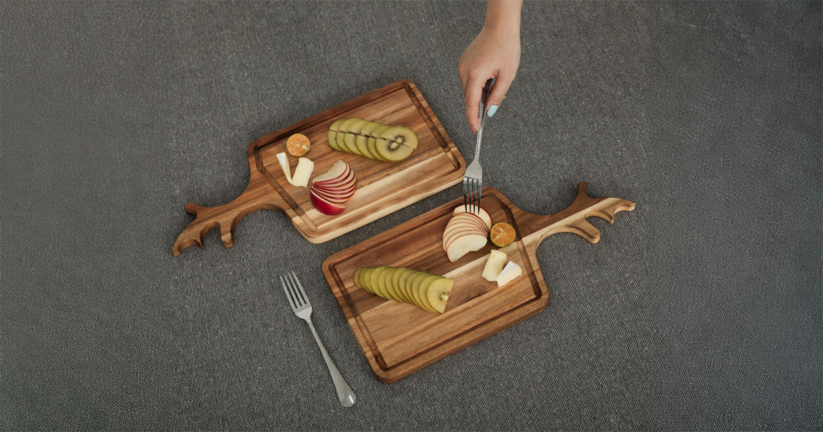 Antler Wooden Board