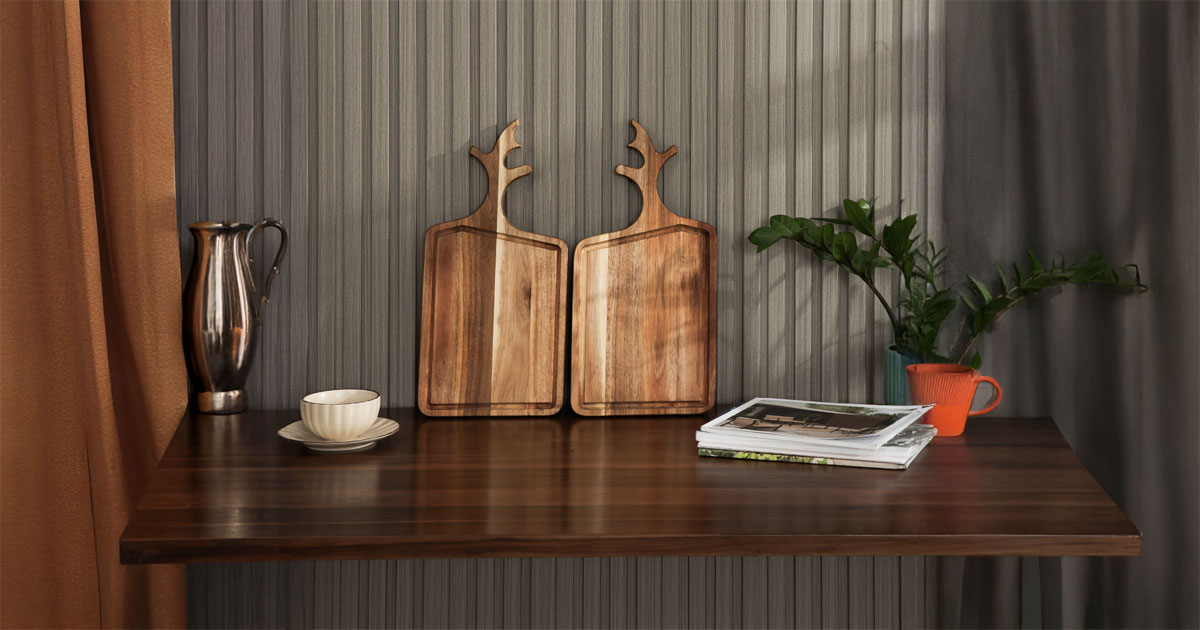 Antler Wooden Board