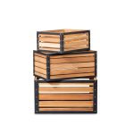 Asance Steel Frame Wooden Bath Storage – Modern Bathroom Organizer for a Clean & Stylish Space