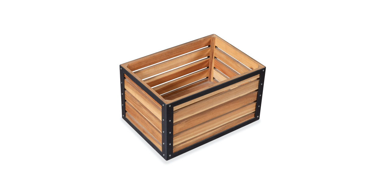 Asance Steel Frame Wooden Bath Storage
