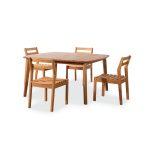 Askholmen Square Dining Set – Compact Wooden Outdoor Dining Set for Patios & Balconies