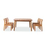 Askholmen Square Dining Set – Compact Wooden Outdoor Dining Set for Patios & Balconies