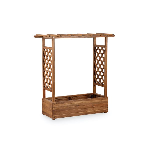 Awrord Trellis Planter – Wooden Planter Box with Trellis