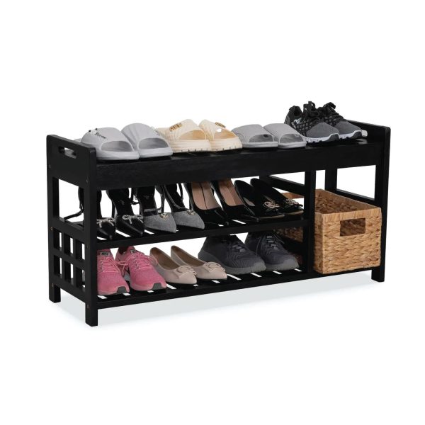 Clourmouth Wooden Shoes Bench – Stylish Entryway Storage Bench for Modern Homes