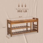 Clourmouth Wooden Shoes Bench – Stylish Entryway Storage Bench for Modern Homes