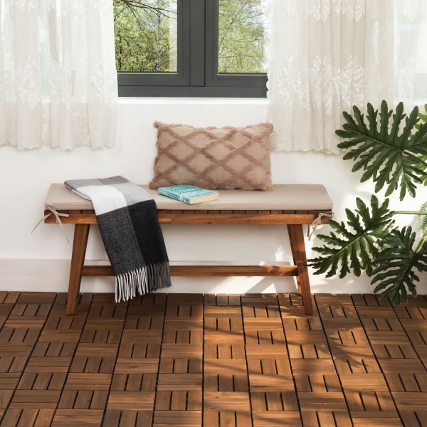 Decktile 12-Slat – Premium Acacia Wood Deck Tiles for Outdoor Flooring & Patios