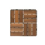 Decktile 12-Slat – Premium Acacia Wood Deck Tiles for Outdoor Flooring & Patios