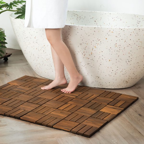 Decktile 12-Slat – Premium Acacia Wood Deck Tiles for Outdoor Flooring & Patios