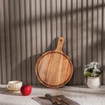 Atherith Wooden Round Chopping Board – Food-Safe & Durable