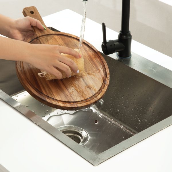 Atherith Wooden Round Chopping Board – Food-Safe & Durable