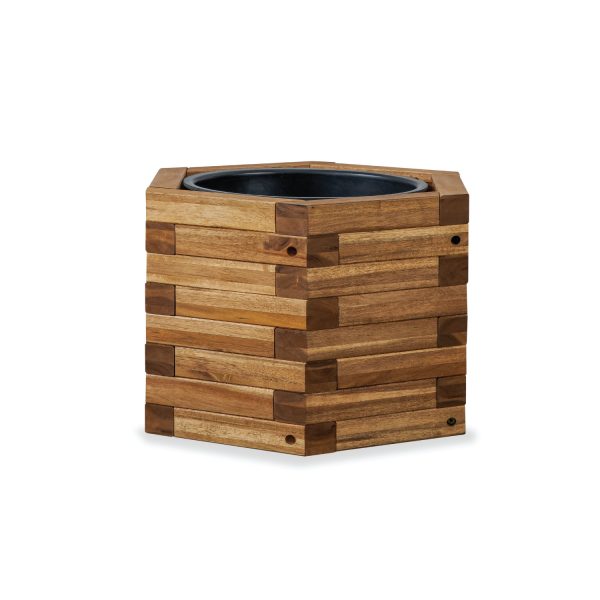 Drixset Hexagonal Planter | Stylish Wooden Hexagon Planter for Modern Living Spaces