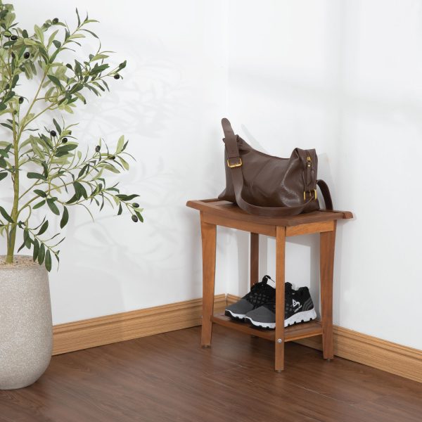 Duoysea Shower Bench – Premium Wooden Bathroom Seat for Comfort & Safety
