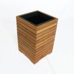Entover Square Planter – M | Medium Wooden Planter for Indoor & Outdoor Spaces
