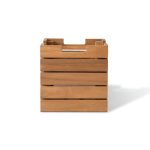 Entover Square Planter – S | Compact Wooden Planter for Modern & Natural Spaces