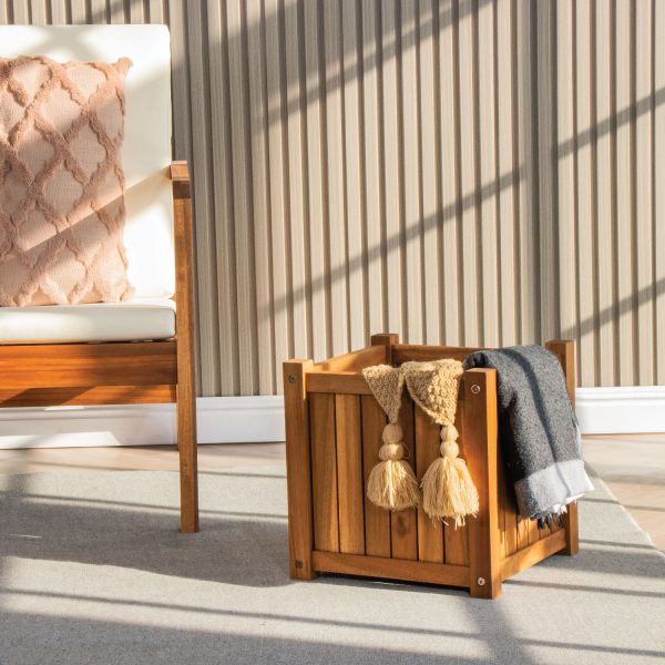 Ladena Square Flower Box – Elegant Square Planter for Modern Indoor & Outdoor Spaces
