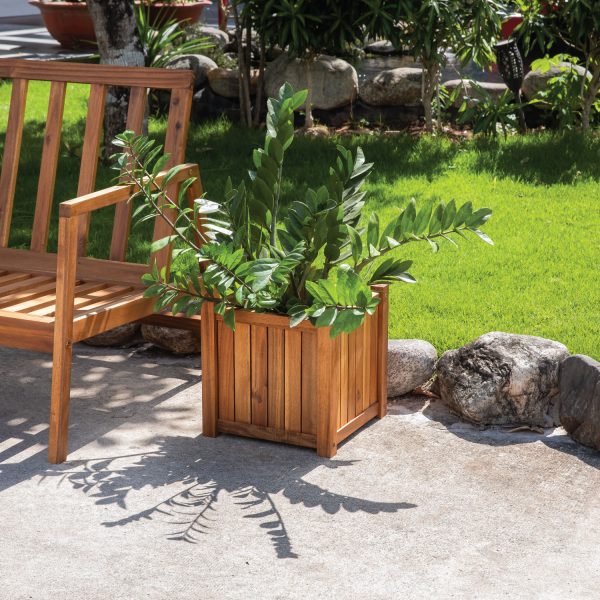 Ladena Square Flower Box – Elegant Square Planter for Modern Indoor & Outdoor Spaces