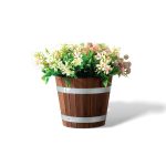 Lodiff Wooden 3-Piece Bucket | Versatile Natural Wood Storage & Décor Set