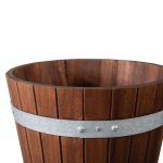 Lodiff Wooden 3-Piece Bucket | Versatile Natural Wood Storage & Décor Set