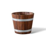 Lodiff Wooden 3-Piece Bucket | Versatile Natural Wood Storage & Décor Set
