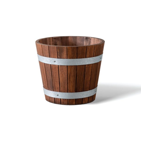 Lodiff Wooden 3-Piece Bucket | Versatile Natural Wood Storage & Décor Set