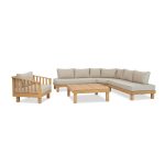 Maison Acacia Corner Sofa Set – Premium Outdoor Comfort & Modern Style for Your Patio