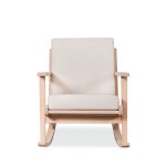 Niesey Rocking Chair | Modern Wooden Rocking Chair for Indoor & Outdoor Relaxation