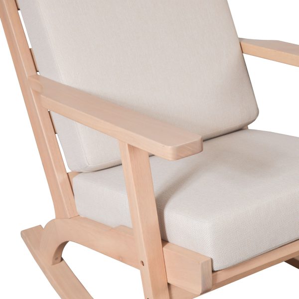 Niesey Rocking Chair | Modern Wooden Rocking Chair for Indoor & Outdoor Relaxation