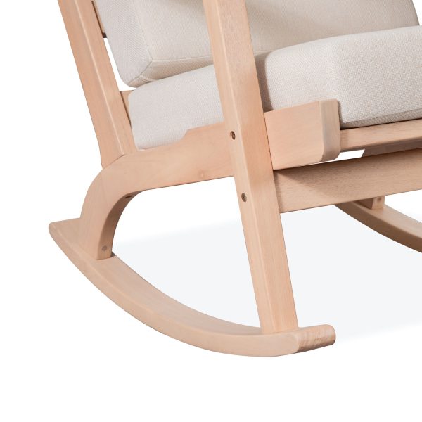 Niesey Rocking Chair | Modern Wooden Rocking Chair for Indoor & Outdoor Relaxation