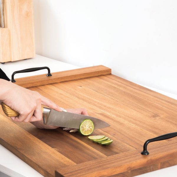 Noodle Board Stove Cover – Rustic Wooden Stove Top Cover & Extra Counter Space