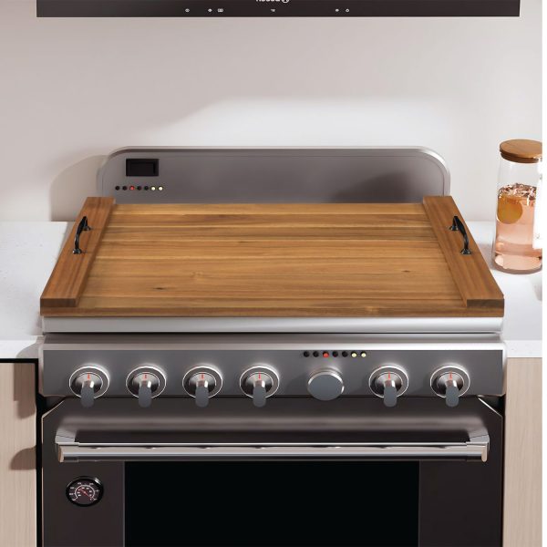 Noodle Board Stove Cover – Rustic Wooden Stove Top Cover & Extra Counter Space