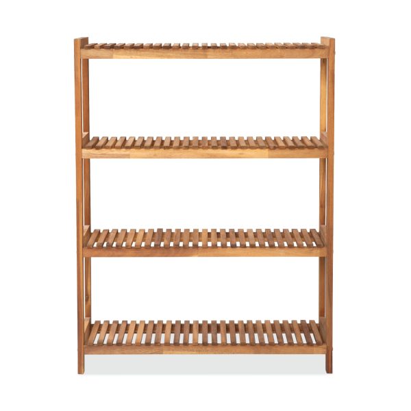 Omila Wooden 4-Tier Shoe Rack – Sturdy & Space-Saving Shoe Storage Organizer