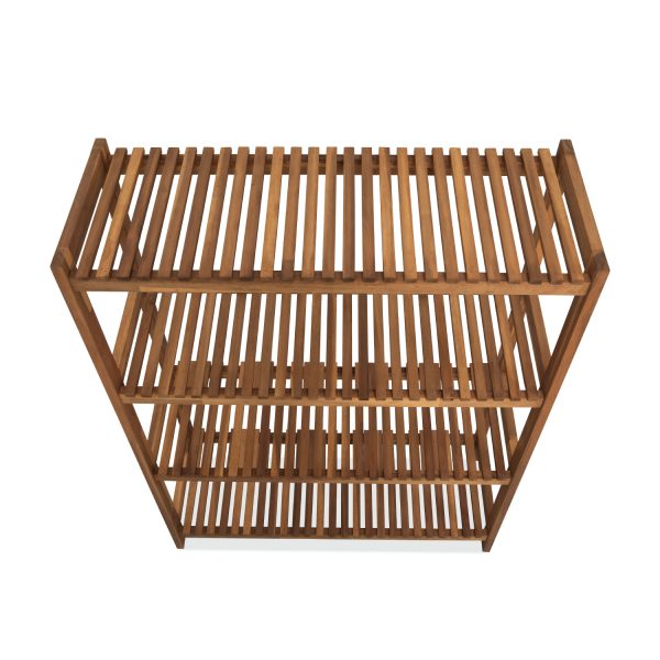 Omila Wooden 4-Tier Shoe Rack – Sturdy & Space-Saving Shoe Storage Organizer