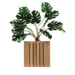 Ophando Square Planter | Elegant Wooden Square Planter for Indoor & Outdoor Use